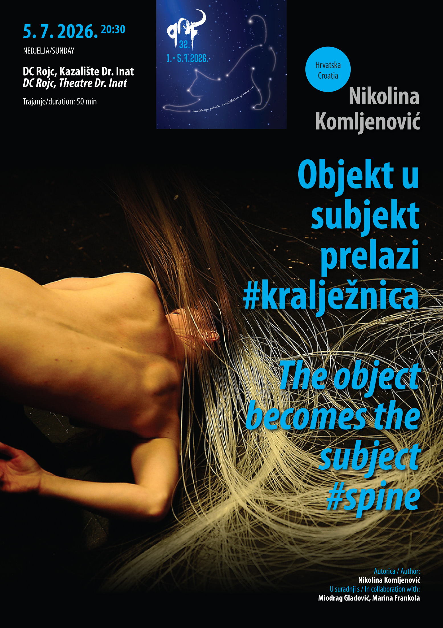 NIKOLINA KOMLJENOVIĆ - Objekt u subjekt prelazi #kralježnica/The object become the subject #spine